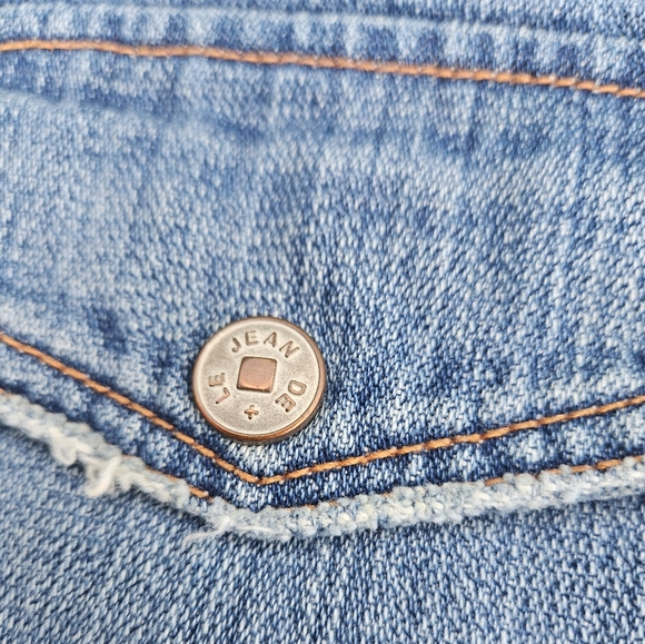 Marithe Francois Girbaud Distress Boot Jeans Flap Snap button pockets Y2K - Picture 7 of 15